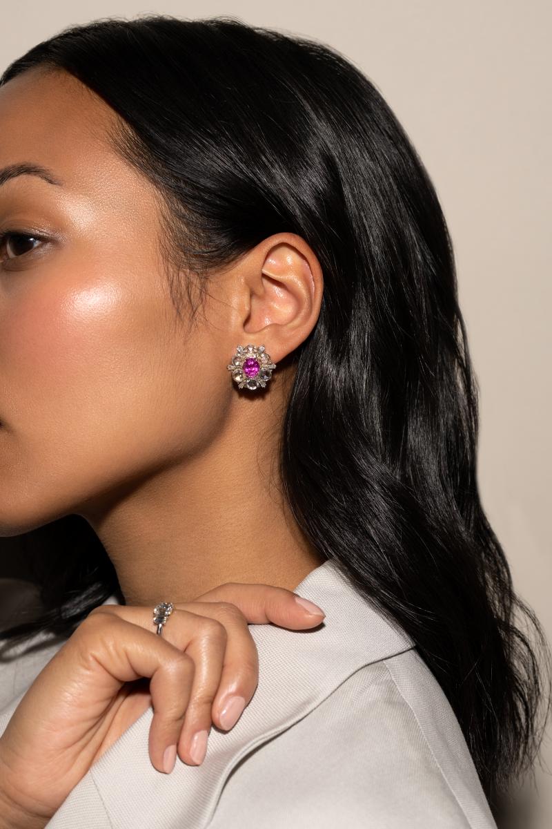 Ruby earrings